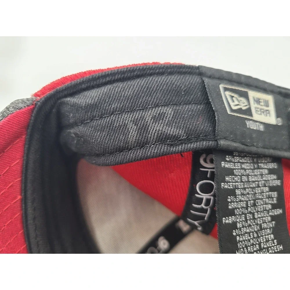 Youth‎ Manchester United New Era 9Forty Mesh Adjustable Hat Cap Soccer Gray Red
